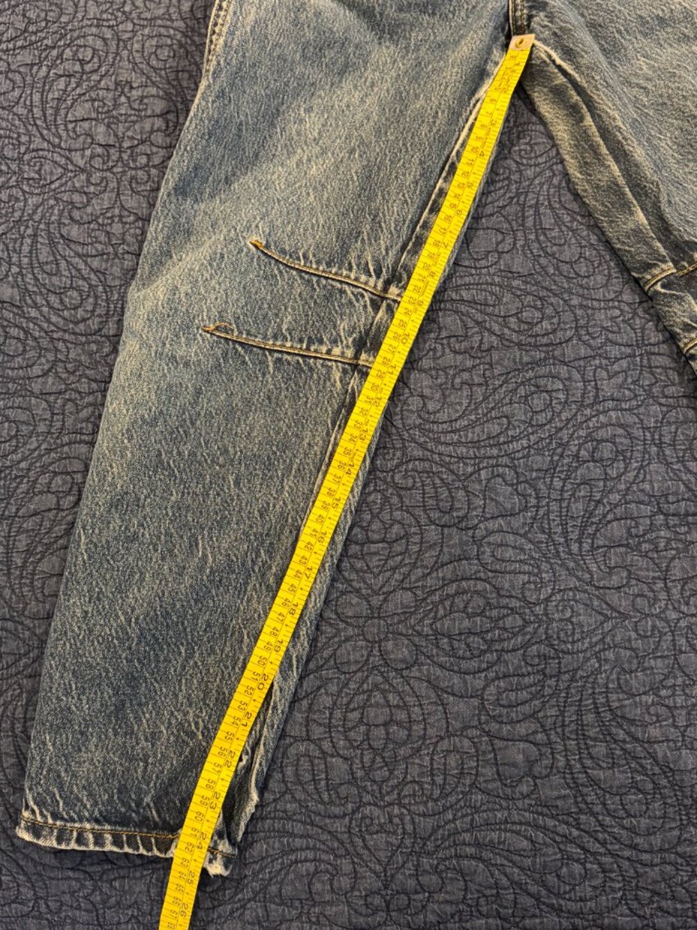 Free People Good Luck Mid-Rise Barrel Jeans Blue Size 25 - Picture 5 of 7